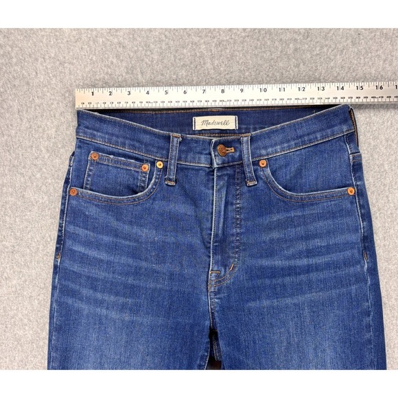 Madewell Cali Demi Boot Blue Jeans Women Size 27 High Rise Denim Stretch Capsule - Picture 12 of 15